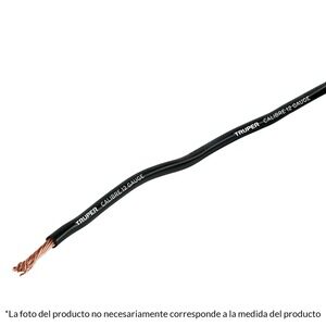 Cable primario, calibre 18, rollo 12 m, negro