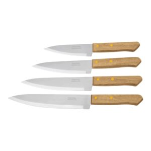 Cuchillos de Chef, mango de madera