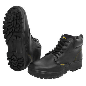 Zapatos industriales dieléctricos, negros con casquillo