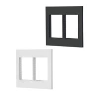 Placas de 2 ventanas, 6 módulos, línea Española